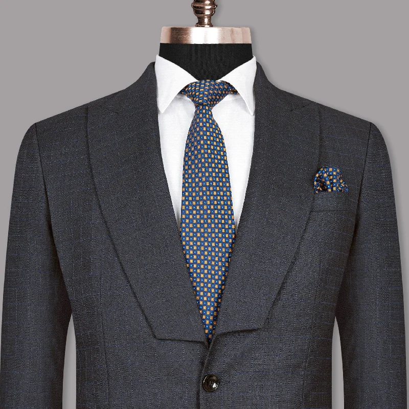 Mine Shaft Grey Plaid Wool Rich Blazer