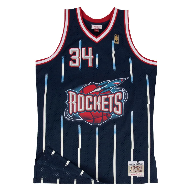 NBA SWINGMAN ROAD JERSEY ROCKETS 1996 HAKEEM OLAJUWON