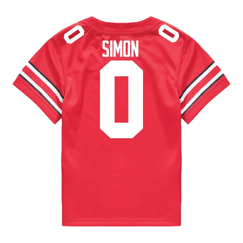 Ohio State Buckeyes Nike #0 Cody Simon Student Athlete Scarlet Football Jersey