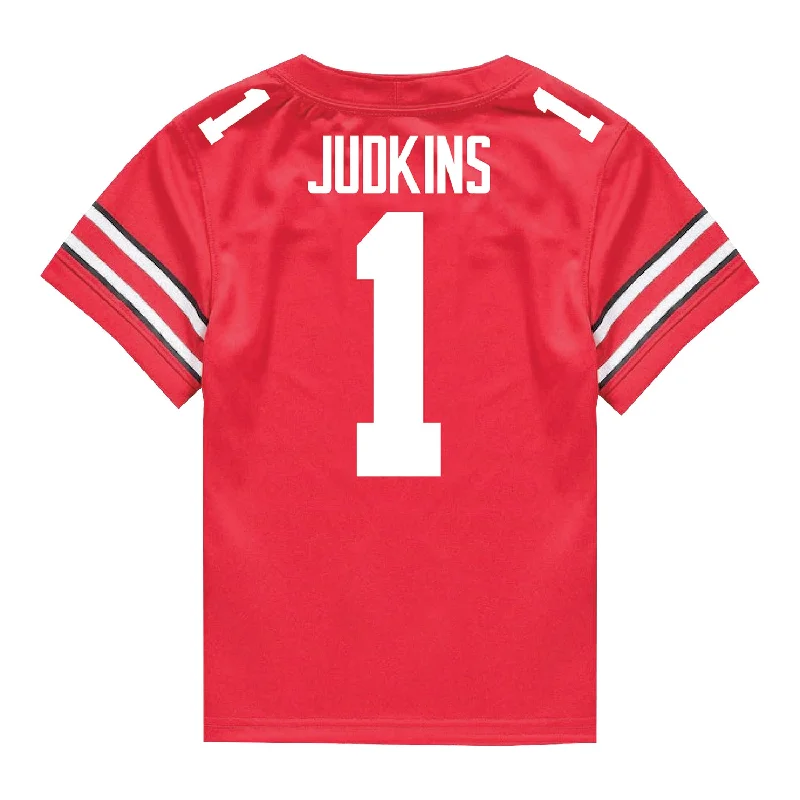 Ohio State Buckeyes Nike #1 Quinshon Judkins Student Athlete Scarlet Football Jersey