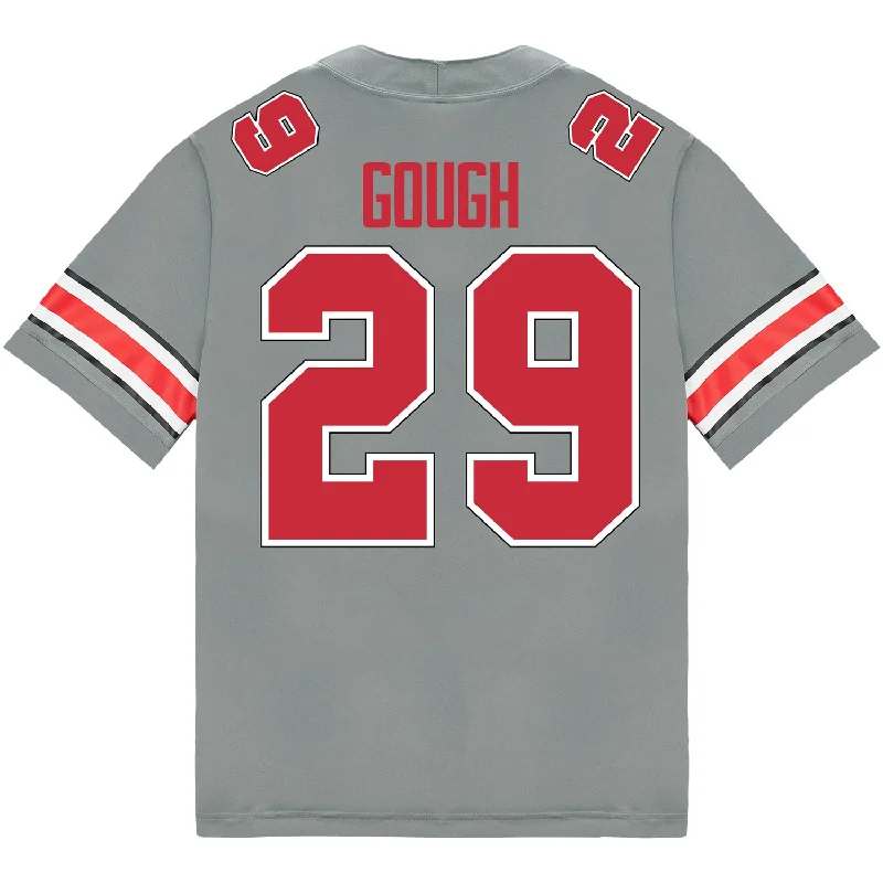 Ohio State Buckeyes Nike #29 Glorien Gough Student Athlete Gray Football Jersey