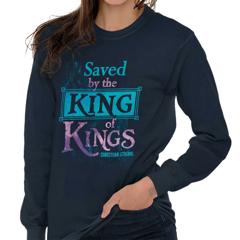 Saved by King of Kings Long Sleeve T-Shirt