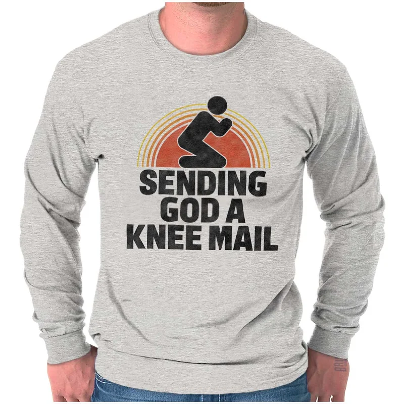 Sending God A Knee Mail Long Sleeve T Shirt