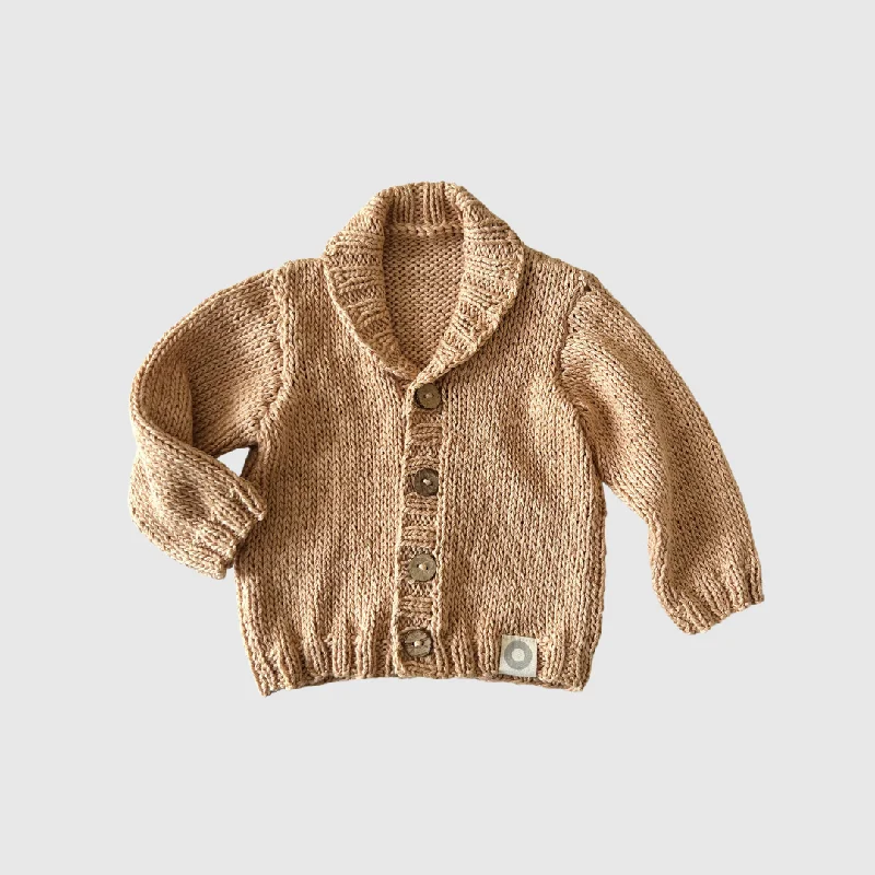 lightweight women cardigan for spring and fall Aaron Cardigan - Camel