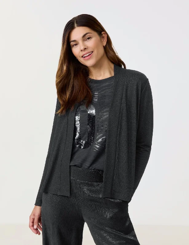 cable knit women cardigan with intricate patterns Casual Cardigan
