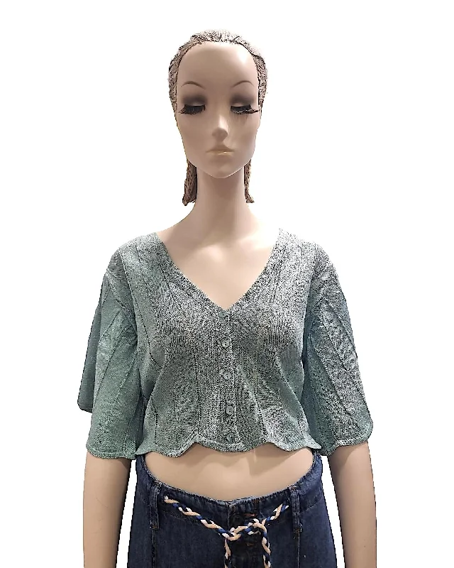v neck women cardigan to elongate the neckline KAOS Turquoise Lurex V Neck Buttoned Cardigan v neck women cardigan to elongate the neckline KAOS Turquoise Lurex V Neck Buttoned Cardigan