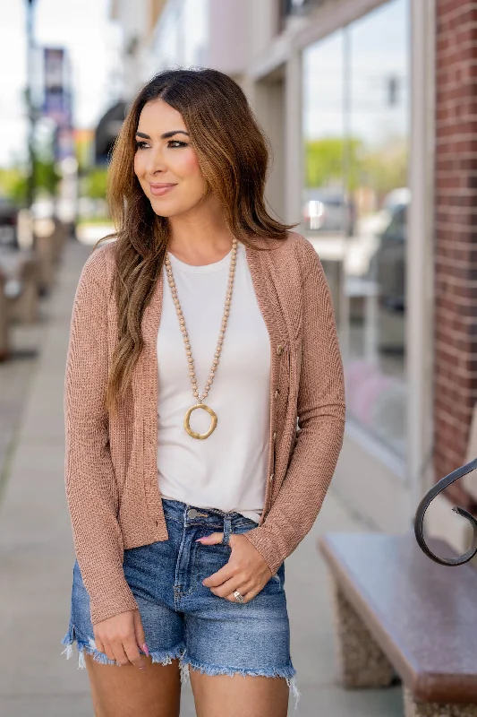 oversized women cardigan for a trendy and cozy look Knit Button Down Cardigan