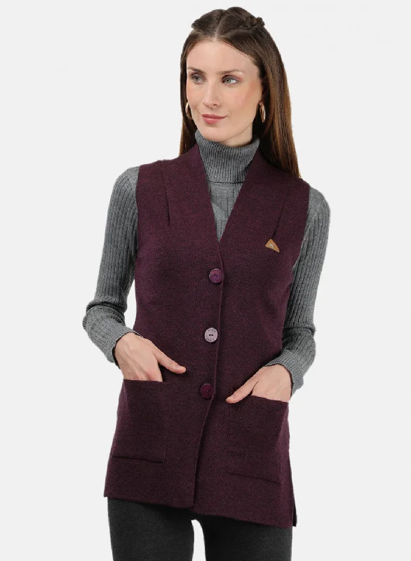 sequin embellished women cardigan for special occasions Women Maroon Solid Cardigan