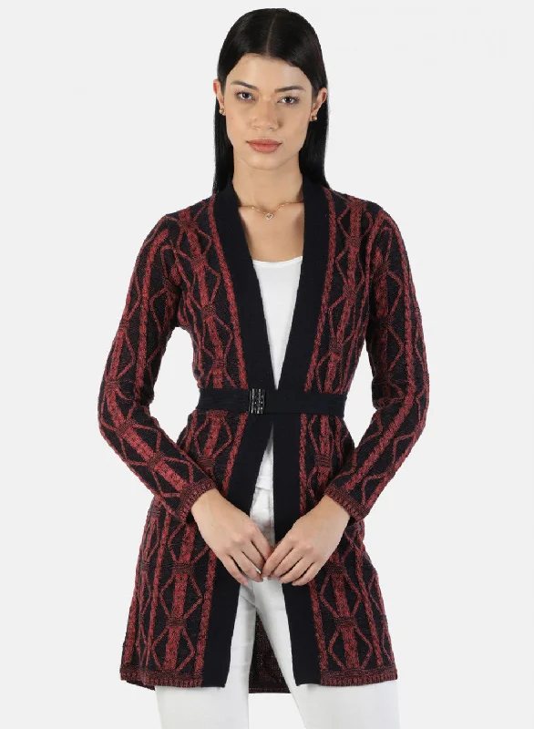 hooded women cardigan for added warmth and style Women Pink Solid Cardigan