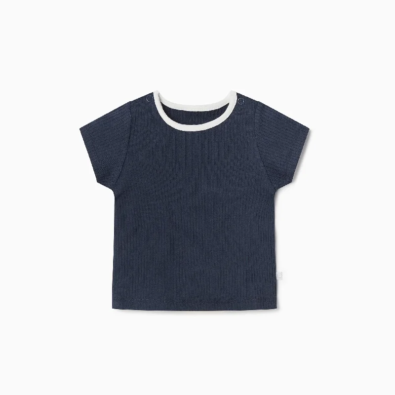 Ribbed Navy