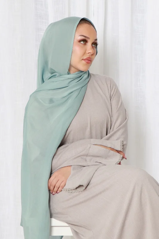 open front women cardigan for easy styling Rima Modal Scarf- Mint