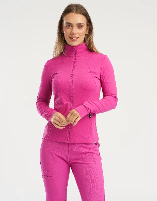Women's military - style jackets with epaulets for a tough and fashionable appearance  Shield Scrub Jacket - Just Pink