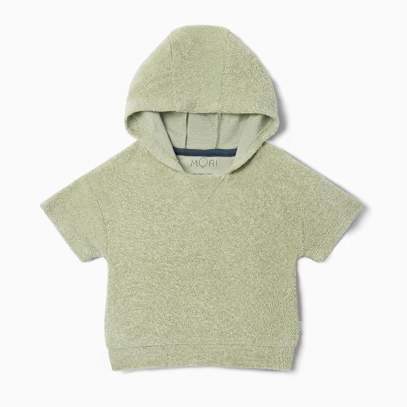 hand knitted women cardigan with artisanal charm Terry Towelling Oversized Hoodie