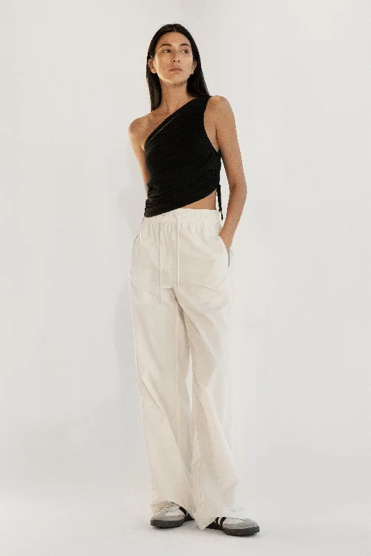 long length women cardigan with side slits NYLON TRACK PANT