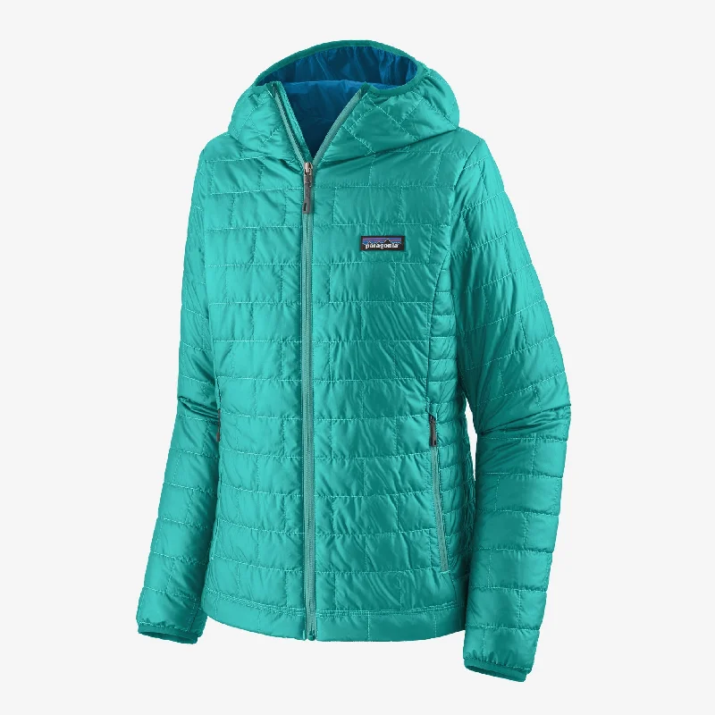 Women's windbreaker jackets with adjustable hoods for windy days Women's Nano Puff® Hoody Women's windbreaker jackets with adjustable hoods for windy days Women's Nano Puff® Hoody