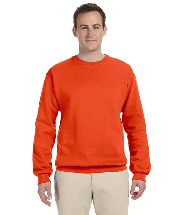 Women's cropped sweatshirt with a lace - trimmed hem for a romantic look 562 - Jerzees Adult NuBlend® Crew Neck Sweatshirt | Burnt Orange Women's cropped sweatshirt with a lace - trimmed hem for a romantic look 562 - Jerzees Adult NuBlend® Crew Neck Sweatshirt | Burnt Orange