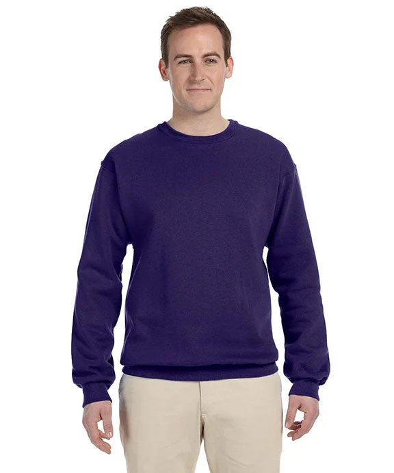 Women's mock - neck sweatshirt made of moisture - wicking material for fitness use 562 - Jerzees Adult NuBlend® Crew Neck Sweatshirt | Deep Purple