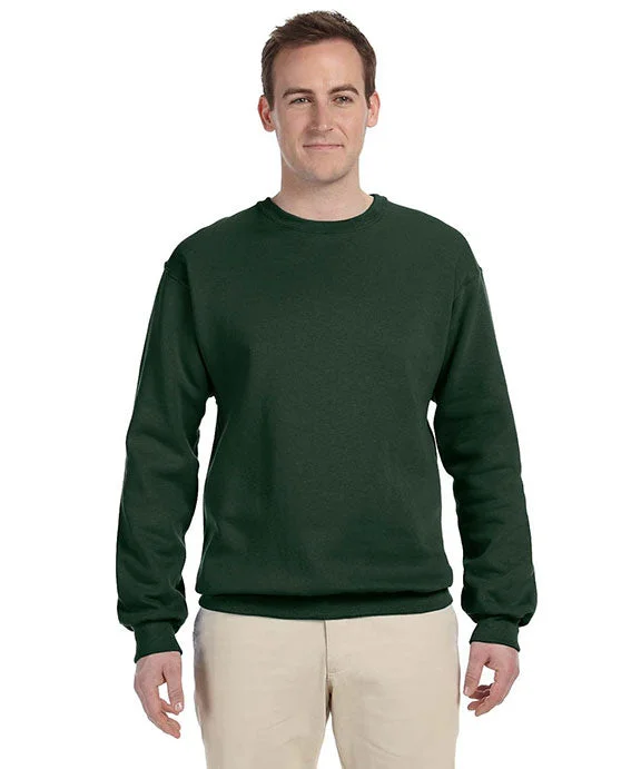 Women's quarter - zip sweatshirt made of organic cotton for eco - conscious fashion 562 - Jerzees Adult NuBlend® Crew Neck Sweatshirt | Forest Green