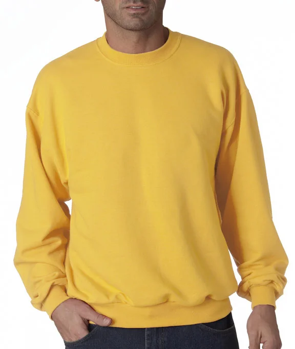 Women's cropped sweatshirt with a slogan graphic for a fun and expressive look 562 - Jerzees Adult NuBlend® Crew Neck Sweatshirt | Gold
