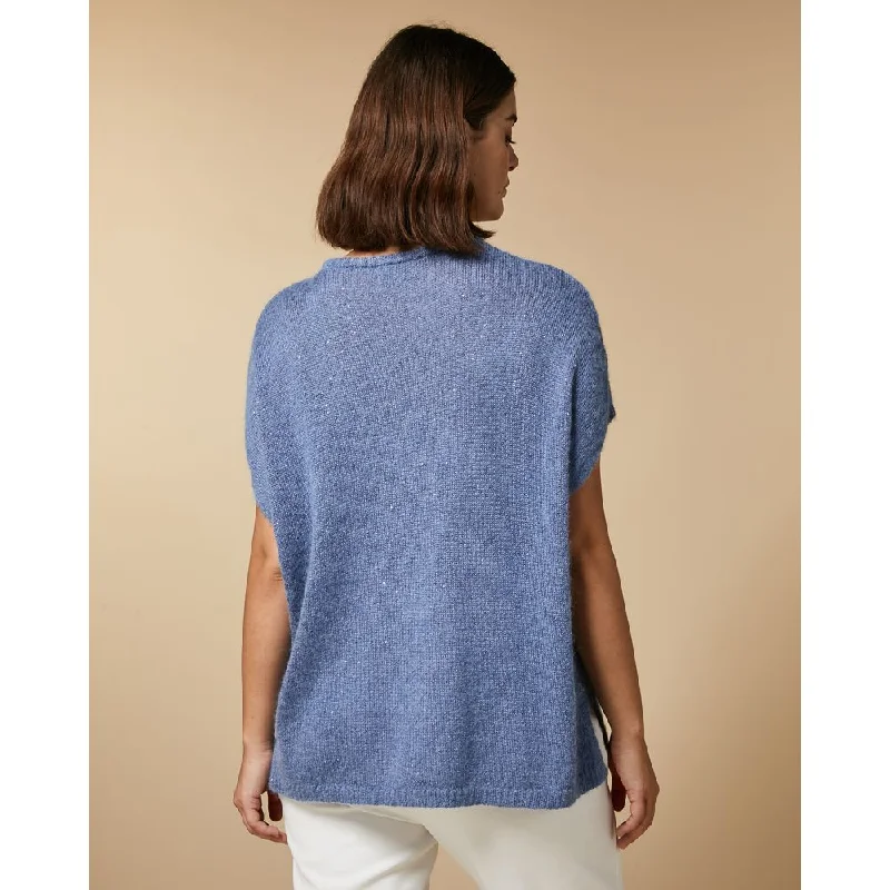 Plus Size Women's Pocket - Detail Sweater in Olive Green for a Practical and Fashionable PieceABBAZIA