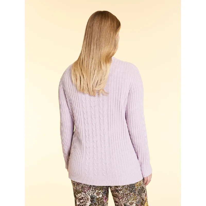 Women's Cropped Cable - Knit Merino Wool Sweater in Beige for a Trendy Fall OutfitABETAIA Women's Cropped Cable - Knit Merino Wool Sweater in Beige for a Trendy Fall OutfitABETAIA