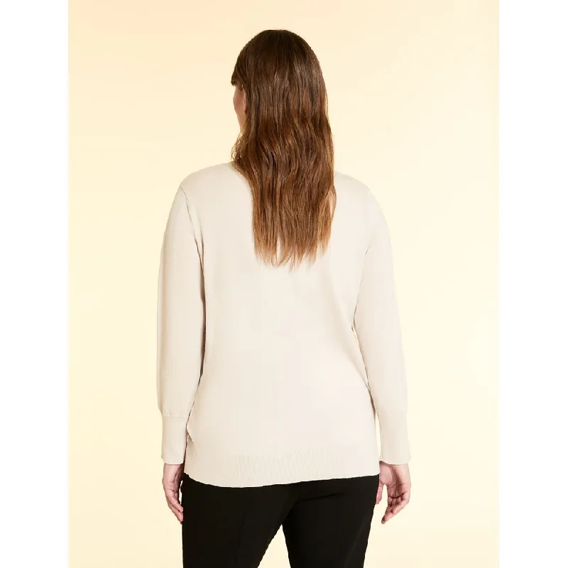 Plus Size Women's Button - Down Sweater in Mustard Yellow for a Pop of ColorABITARE