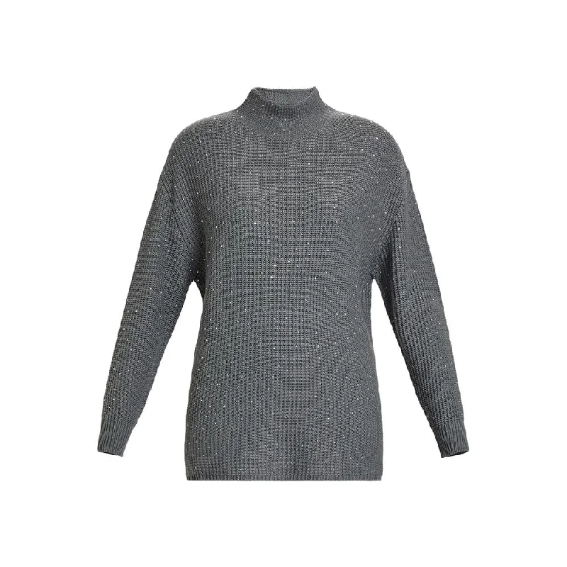 Oversized Chunky Knit Women's Cashmere Sweater in Ivory for a Cozy Winter LookAMANDA
