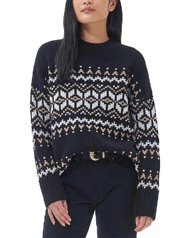 Midi - Length Women's Shetland Wool Sweater Dresses in Traditional Patterns Barbour Wool-Blend Sweater Midi - Length Women's Shetland Wool Sweater Dresses in Traditional Patterns Barbour Wool-Blend Sweater