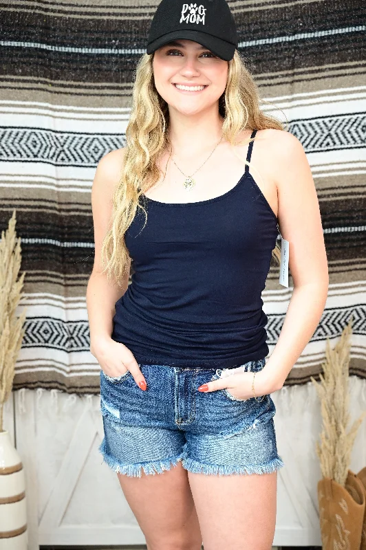 Crew Neck Women's Sustainable Tank Tops Made from Recycled Materials BASIC TUNIC CAMI W/ ADJUSTABLE SPAGHETTI STRAPS LIVE Crew Neck Women's Sustainable Tank Tops Made from Recycled Materials BASIC TUNIC CAMI W/ ADJUSTABLE SPAGHETTI STRAPS LIVE