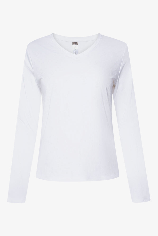 Women's striped t shirt Concept Trading Carryover V  Neck T