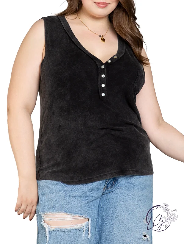 Plus Size Women's Ruffled Hem Tank Tops with Floral Prints Curvy Forgetting The Rules V-Neck Tank Plus Size Women's Ruffled Hem Tank Tops with Floral Prints Curvy Forgetting The Rules V-Neck Tank