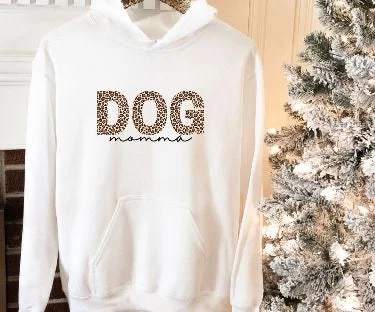 Women's oversized cropped hoodie with drawstrings for a trendy look DOG Hoodies
