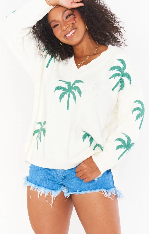 A - Line Women's Merino Wool Sweater Dresses in Classic Styles Gilligan Sweater ~ Palm Tree Knit A - Line Women's Merino Wool Sweater Dresses in Classic Styles Gilligan Sweater ~ Palm Tree Knit