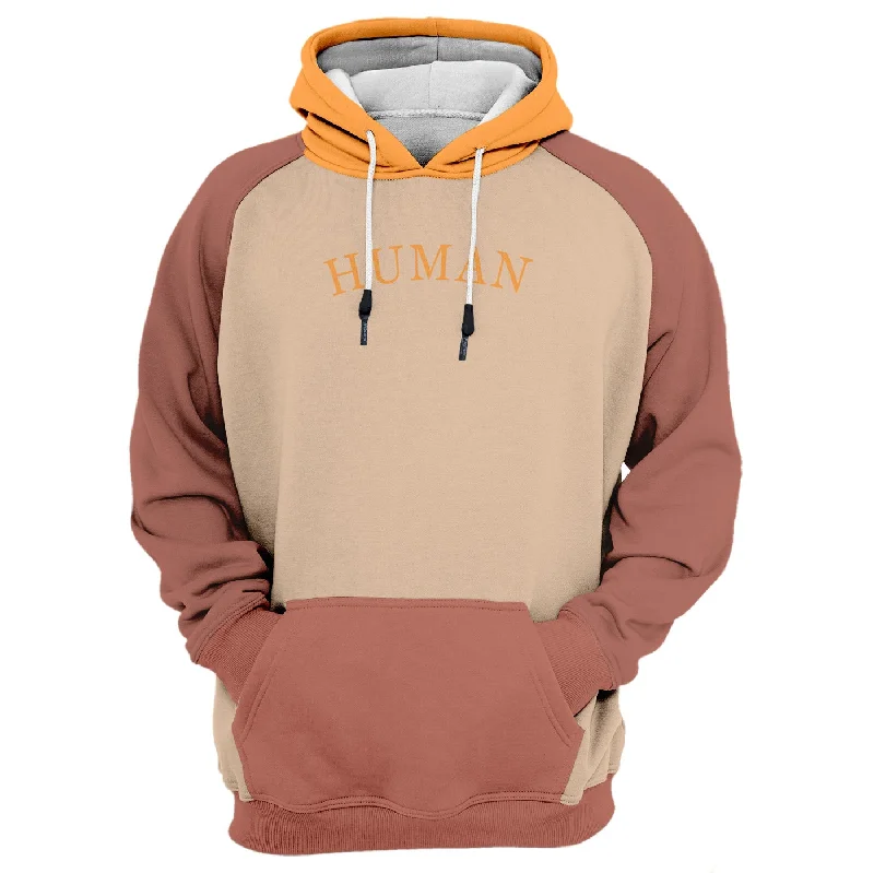 Women's tie - front hoodie in a lightweight fabric for summer layering Human Hoodie