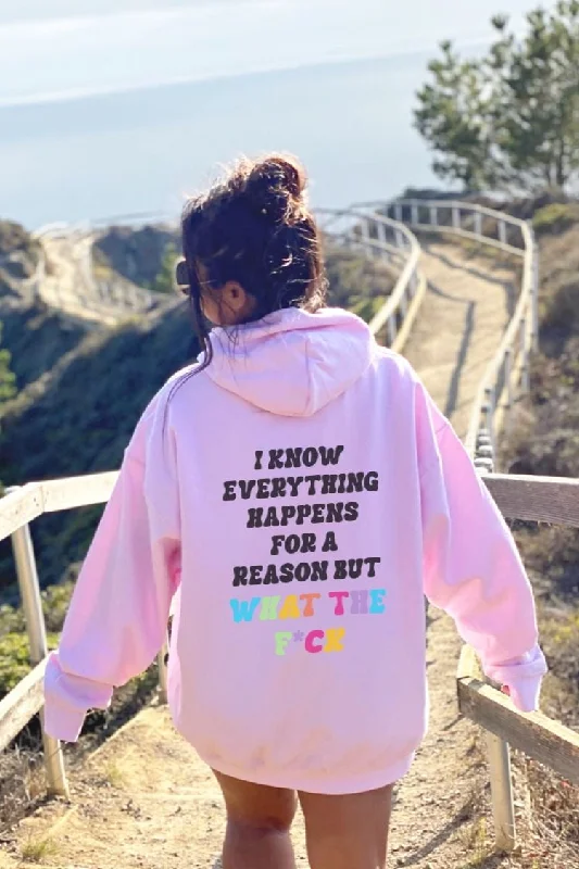 Women's tie - front hoodie in a lightweight fabric for summer layering I Know Everything Women's tie - front hoodie in a lightweight fabric for summer layering I Know Everything