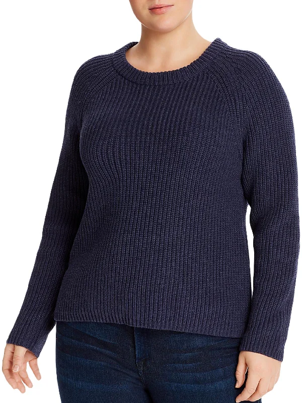 Plus Size Women's Open - Front Cardigan Style Sweater Dresses Jane Womens Cotton Shaker Knit Sweater