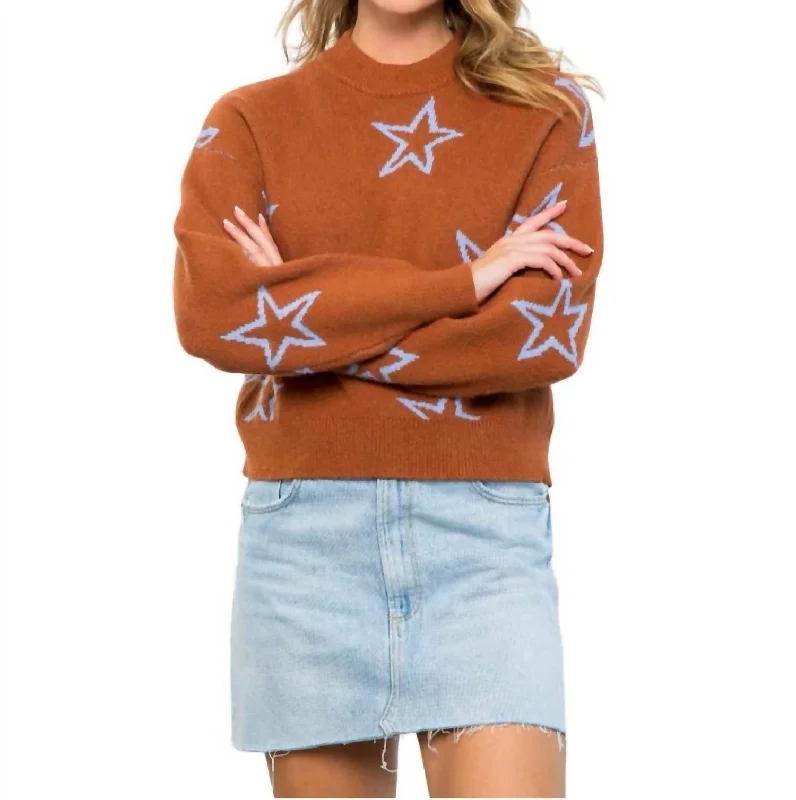 Oversized Chunky Knit Women's Cashmere Sweater in Ivory for a Cozy Winter LookLong Sleeve Star Sweater In Camel Oversized Chunky Knit Women's Cashmere Sweater in Ivory for a Cozy Winter LookLong Sleeve Star Sweater In Camel