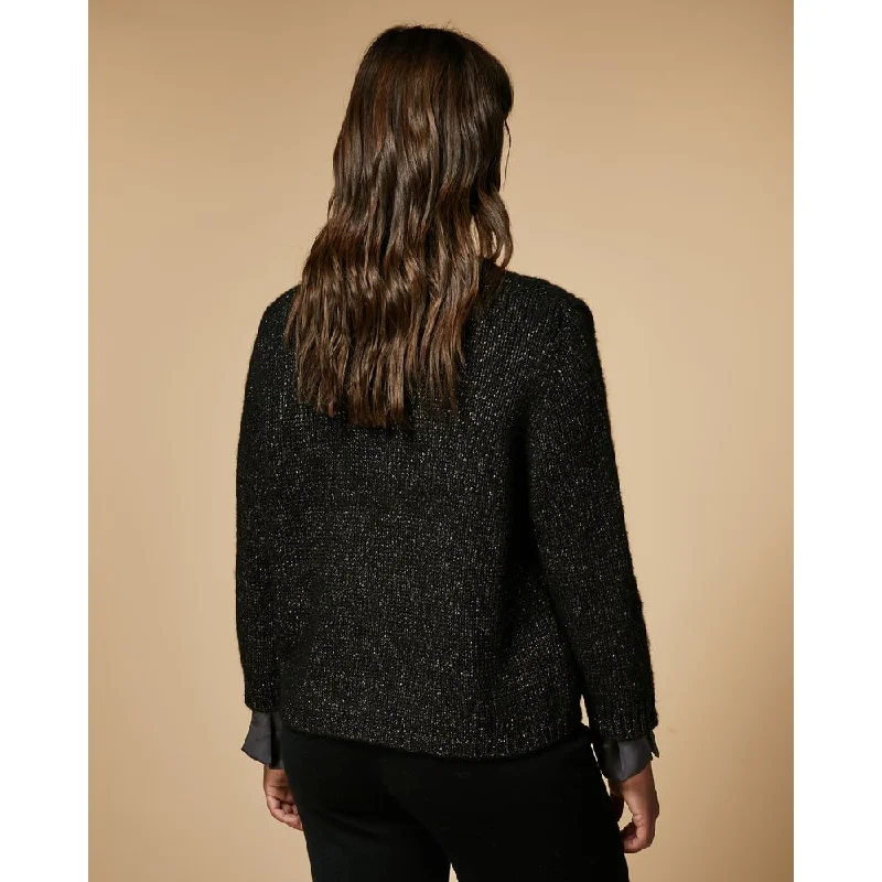 Plus Size Women's Mock - Neck Sweater in Teal with a Side Slit for a Modern TwistMACEDONE