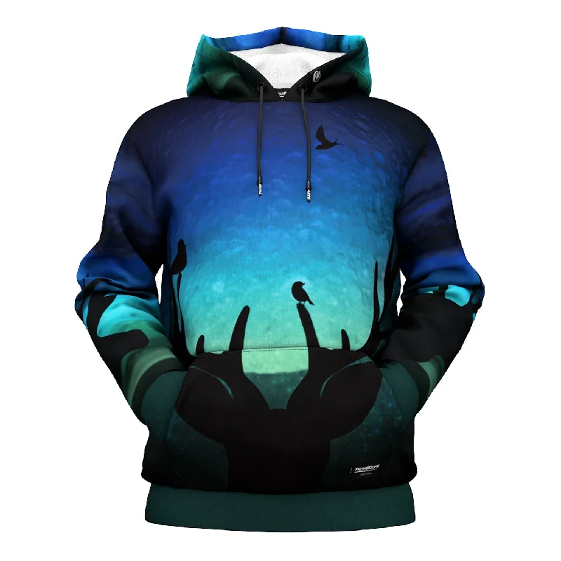 Women's fleece - lined hoodie with thumbholes for warmth in winter Magical Moment Hoodie