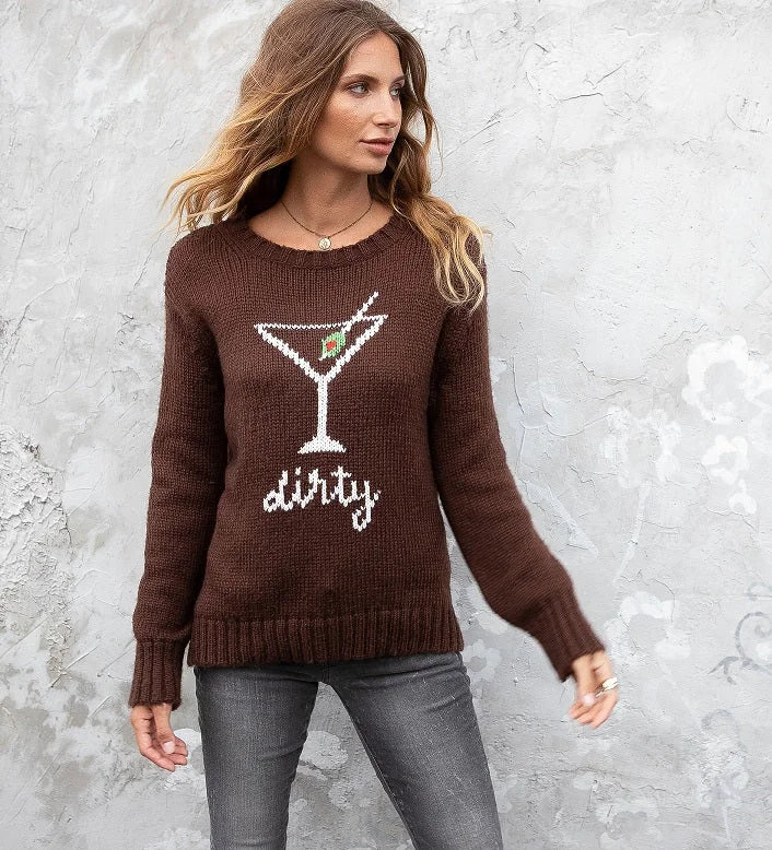 Women's Ribbed Bodycon Sweater in Red for a Sexy and Figure - Hugging LookMartini Crew