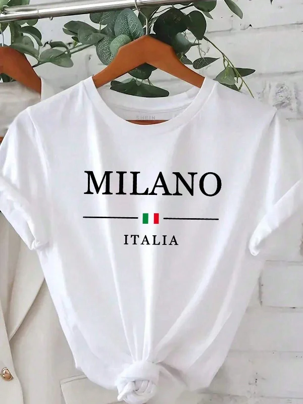Women's crew - neck sweatshirt in a heather gray shade for a classic and versatile option Milano Women Oversized Tshirt Women's crew - neck sweatshirt in a heather gray shade for a classic and versatile option Milano Women Oversized Tshirt
