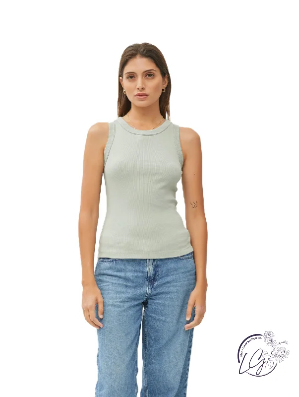 Women's Button - Down Tank Tops in Striped Patterns My Secrets Garment Dyed Tank Top Women's Button - Down Tank Tops in Striped Patterns My Secrets Garment Dyed Tank Top