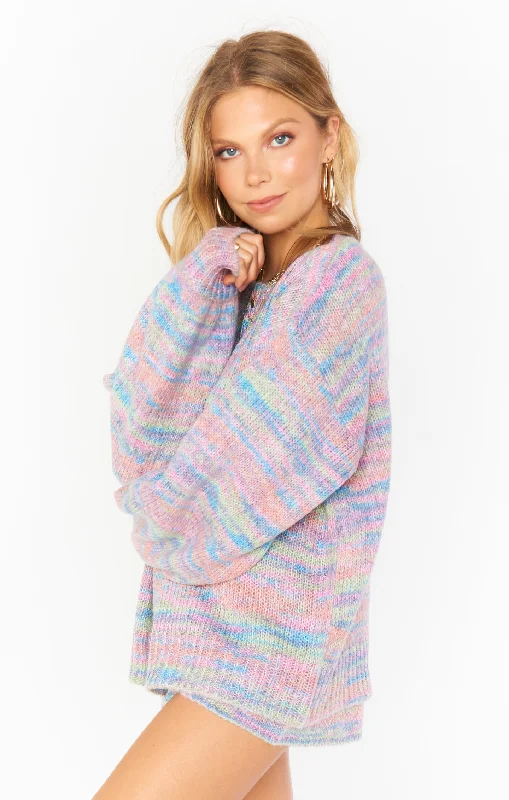 Empire Waist Women's Alpaca Wool Sweater Dresses in Earthy Tones Pismo Sweater ~ Spacedye Knit