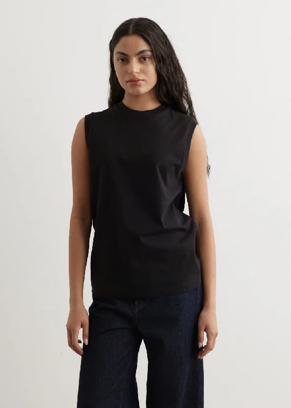Women's slogan t shirt Relaxed Sleeveless Tee