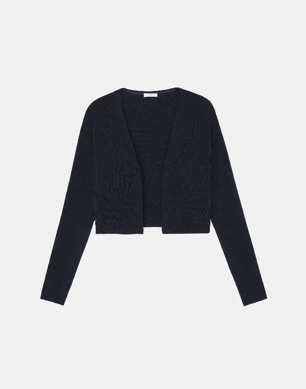 Wrap - Style Women's Lambswool Sweater Dresses in Elegant Shades Responsible Fine Gauge Merino Open-Front Cropped Cardigan Wrap - Style Women's Lambswool Sweater Dresses in Elegant Shades Responsible Fine Gauge Merino Open-Front Cropped Cardigan