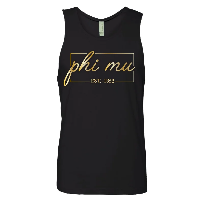 Women's Cropped Tank Tops with Vintage Band Logos  Scripty Box Tank - Next Level 3533 - CAD