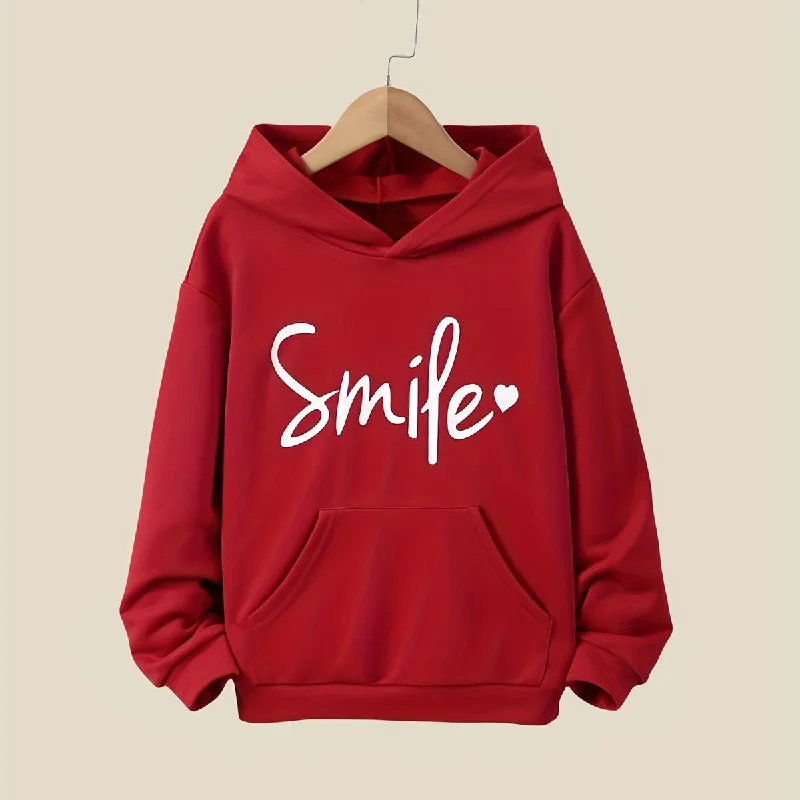 Women's fleece - lined hoodie with thumbholes for warmth in winter Smily Hoodies