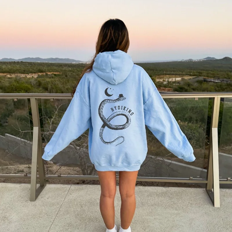 Women's crew - neck sweatshirt in a heather gray shade for a classic and versatile option Snake Hoodies Women's crew - neck sweatshirt in a heather gray shade for a classic and versatile option Snake Hoodies