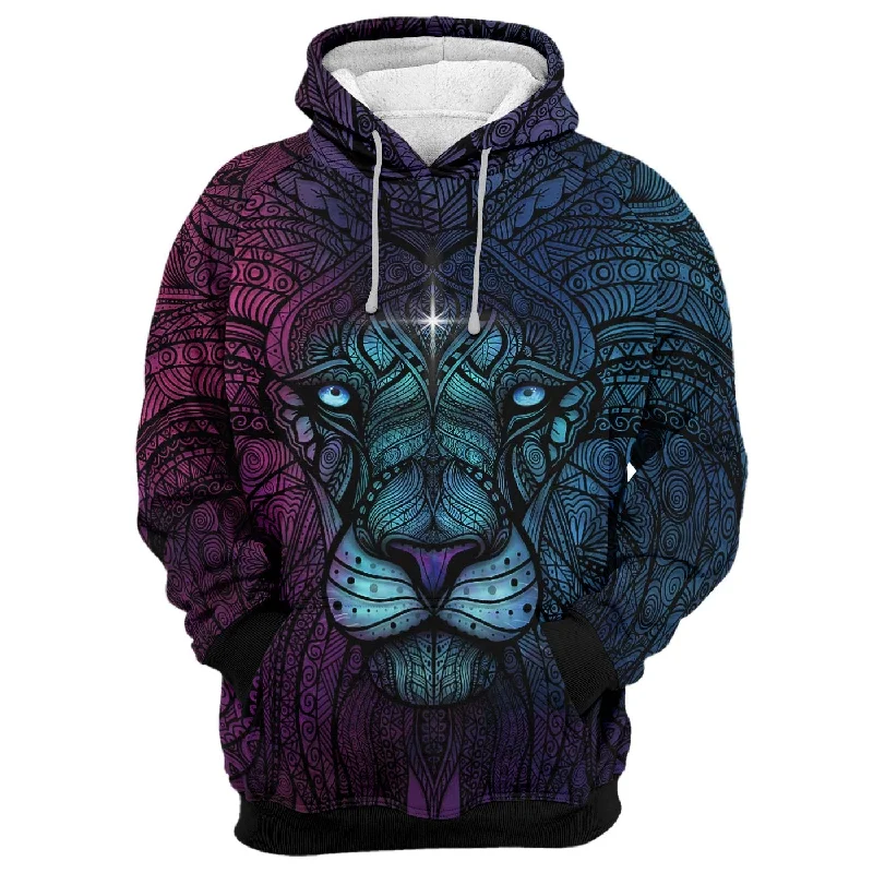 Women's color - block hoodie combining bold hues for a fashion - forward statement Sneaking Lion Unisex Hoodie Women's color - block hoodie combining bold hues for a fashion - forward statement Sneaking Lion Unisex Hoodie