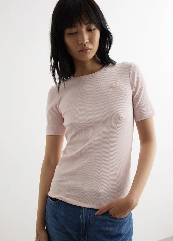 Women's animal print t shirt Rib Short Sleeve T-Shirt